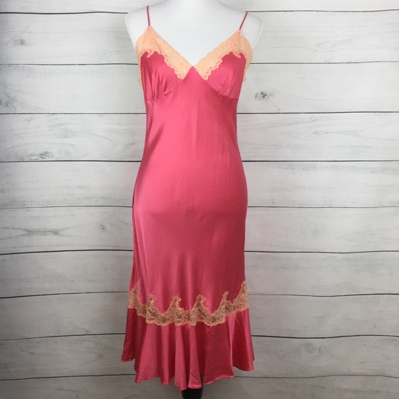 Victoria's Secret Other - Victoria’s Secret 100% Silk Midi Length Slip Dress